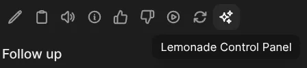 Screenshot of the plugin button
